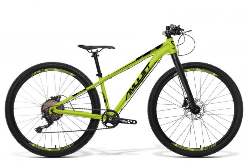 Bicykel AMULET Youngster carbon 1.10 27.5" 2021, green fluo matt/black matt, S 1