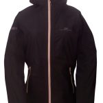 2117 KLACKEN - Dámska nepremokavá bunda - Black/Mentol
